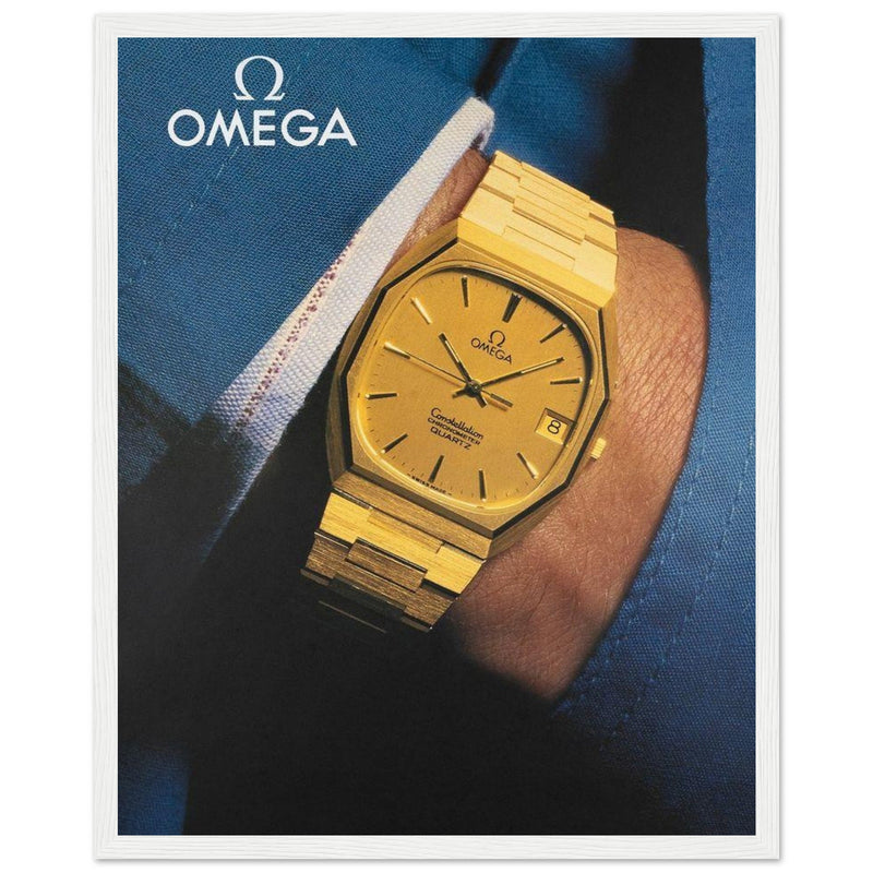 Omega Gold Vintage Poster Ad