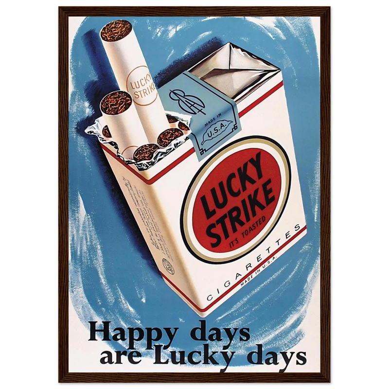 Lucky Strike Vintage Poster - Happy Days