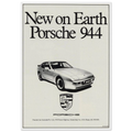 Porsche 944 New on Earth Vintage Poster Ad