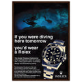 Rolex Oyster Perpetual Vintage Poster - Premium Matte