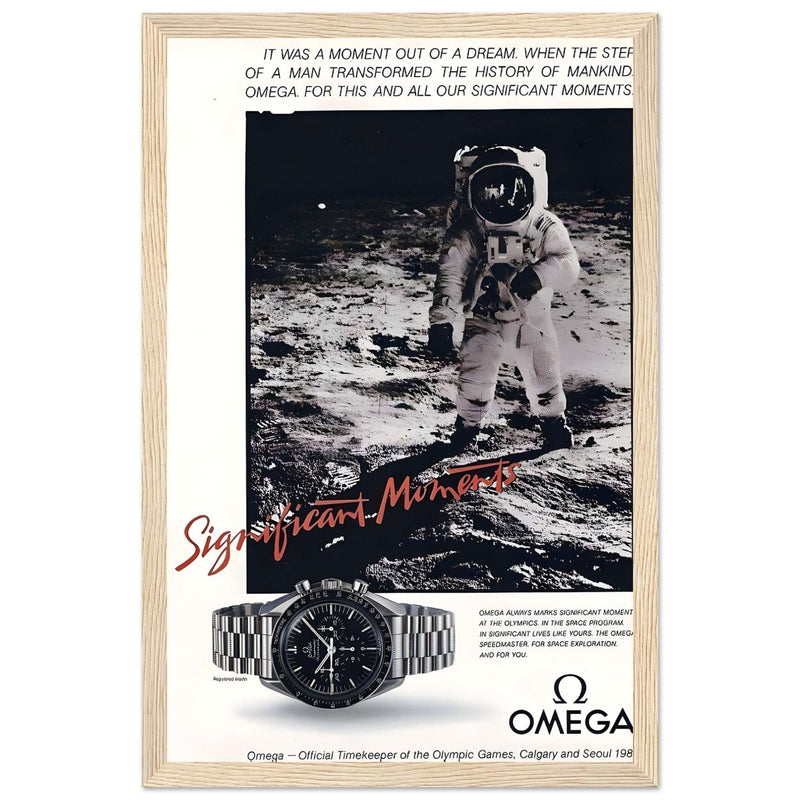 Omega Moon Vintage Poster Ad