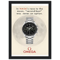 Omega Race to the Moon Vintage Poster Ad