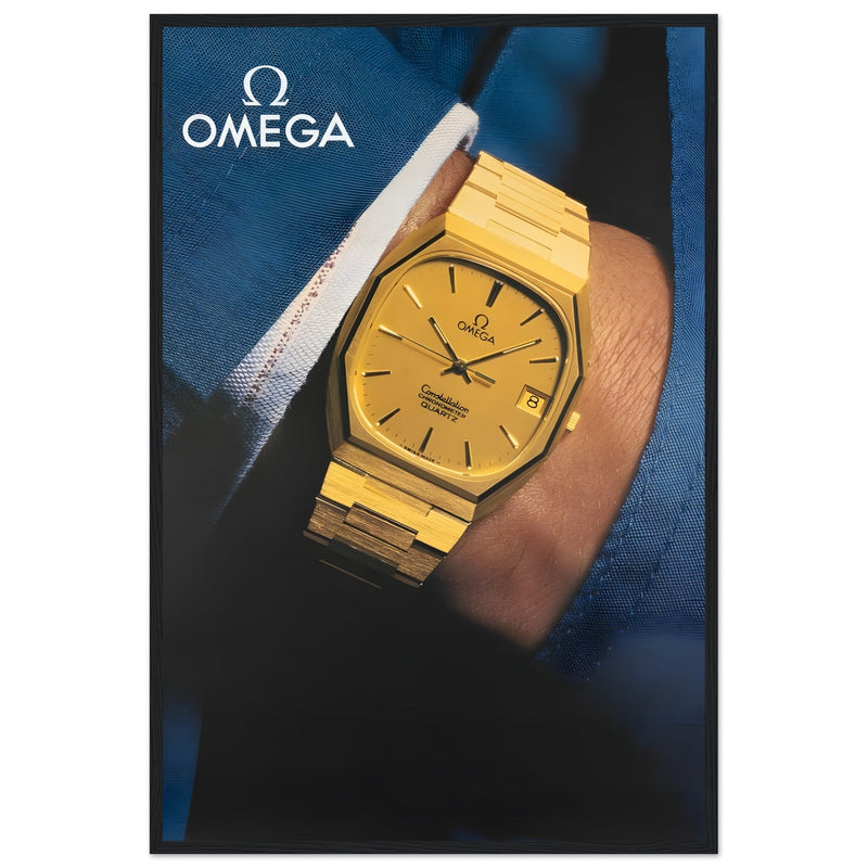 Omega Gold Vintage Poster Ad