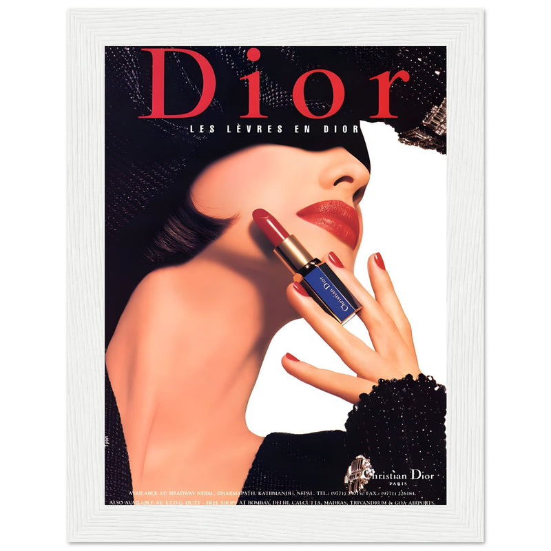Christian Dior Woman Vintage Poster Ad