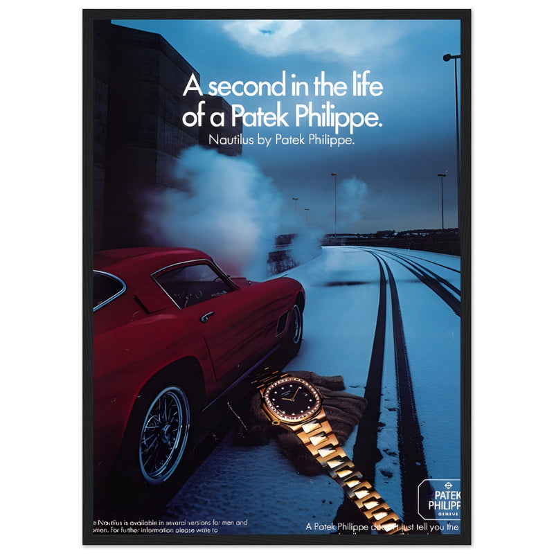 Patek Philippe A Second In the Life Vintage Poster Ad