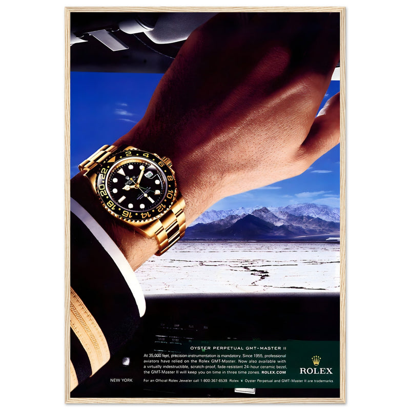 Rolex Oyster Perpetual GMT-Master II New York Pilot Vintage Poster