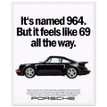 Porsche 964 - 69 Vintage Ad Poster