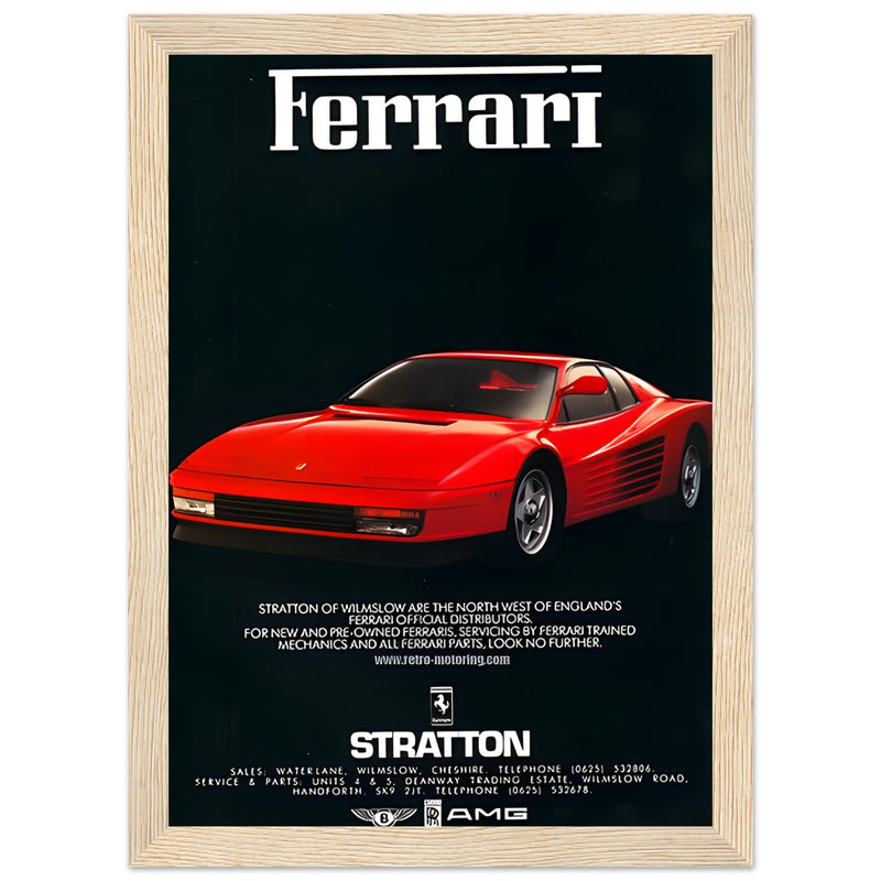 Ferrari Stratton Vintage Poster Ad