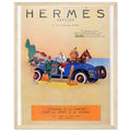 Hermes Paris Car Vintage Poster Ad