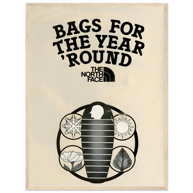 The North Face Sleeping Bags Vintage Poster