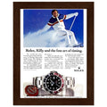 Rolex Alpine Gold Medal Sweep Vintage Poster
