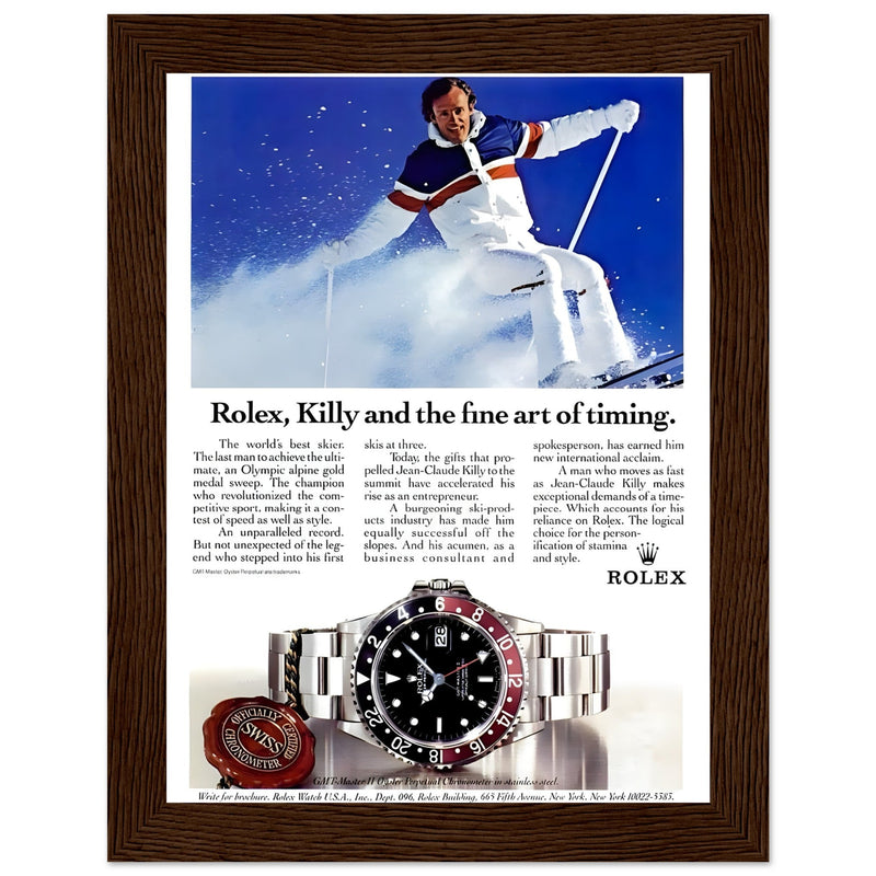 Rolex Alpine Gold Medal Sweep Vintage Poster