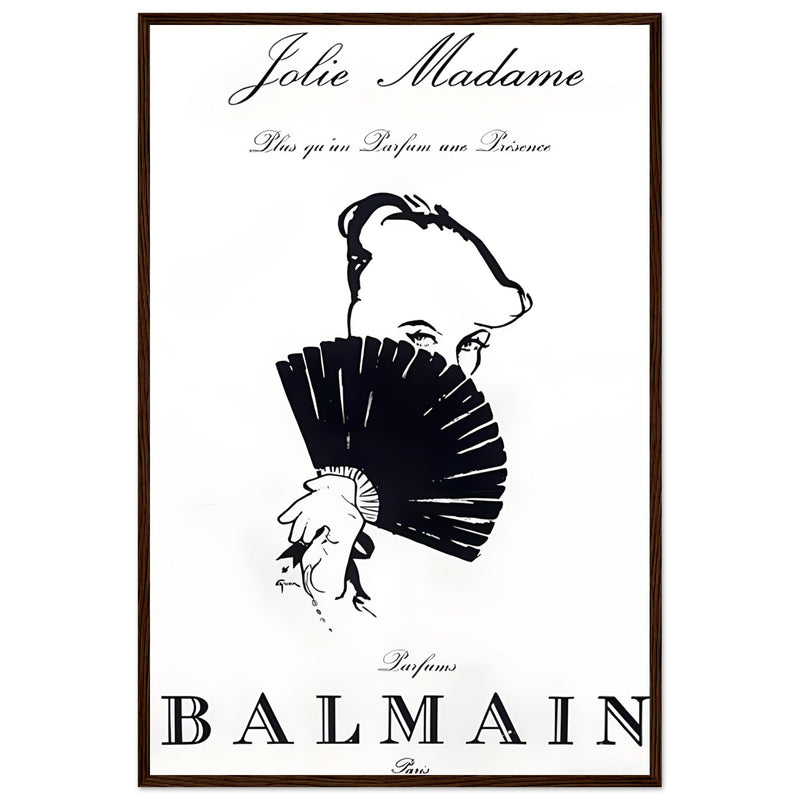 Balmain Jolie Madame Vintage Poster Ad