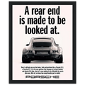 Porsche 911 Vintage Poster - Rear End