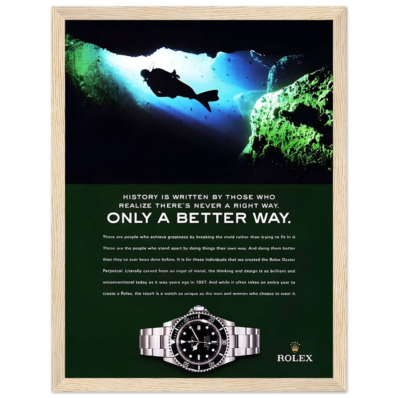 Rolex A Better Way Vintage Poster Ad
