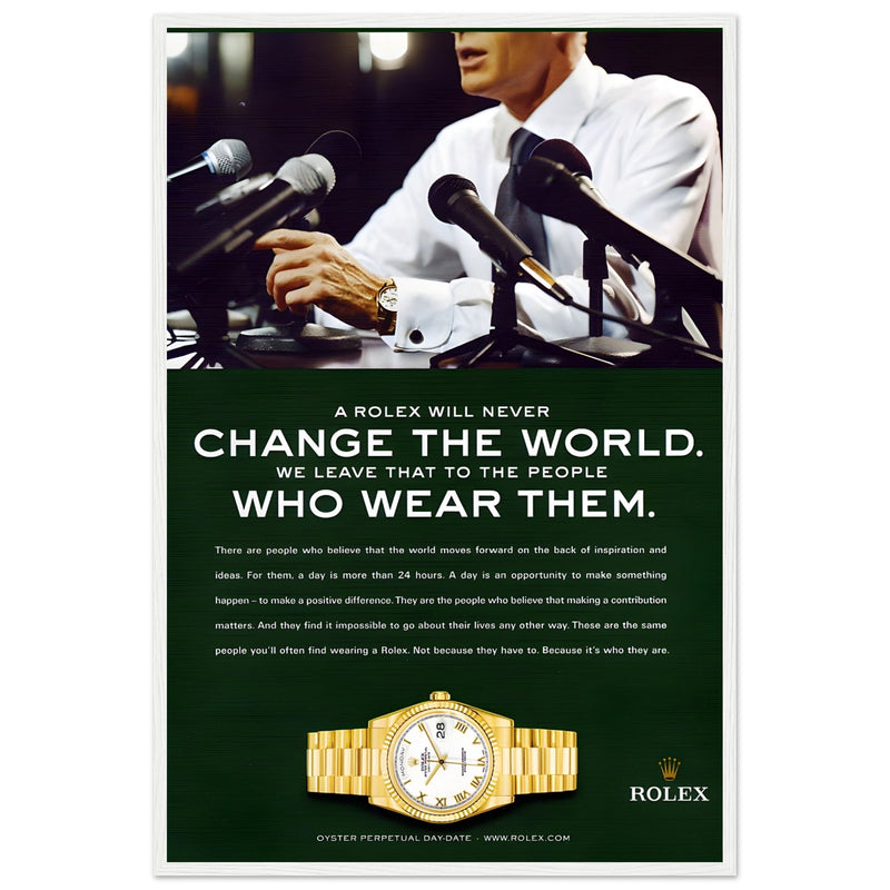 Rolex Day-Date Vintage Poster Ad
