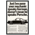 Porsche - German Speaking Vintage Poster