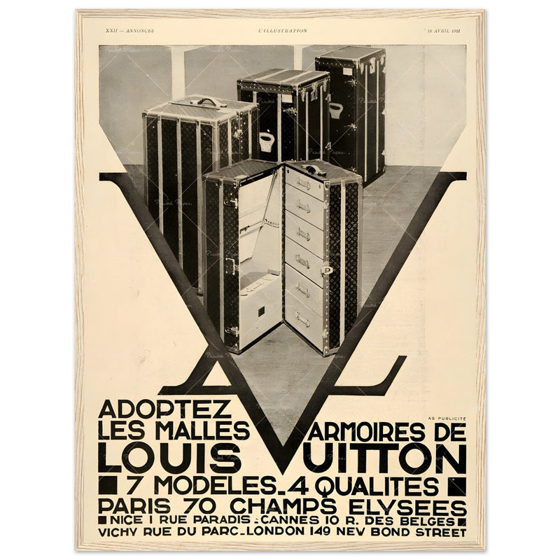 Louis Vuitton Paris Vintage Poster Ad