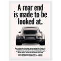 Porsche 911 Vintage Poster - Rear End