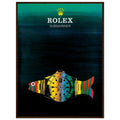 Rolex Submariner Fish Vintage Poster Ad - Premium Matte Paper