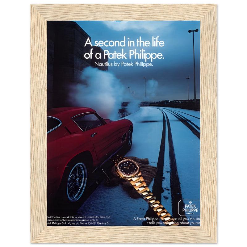 Patek Philippe A Second In the Life Vintage Poster Ad