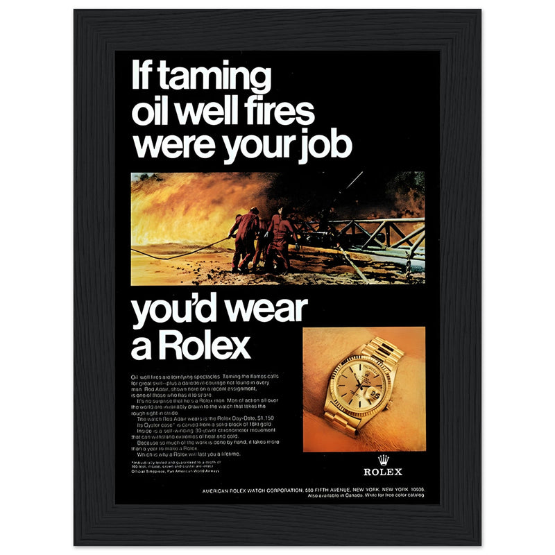 Rolex Day-Date Vintage Poster Ad