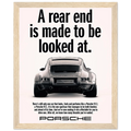 Porsche 911 Vintage Poster - Rear End