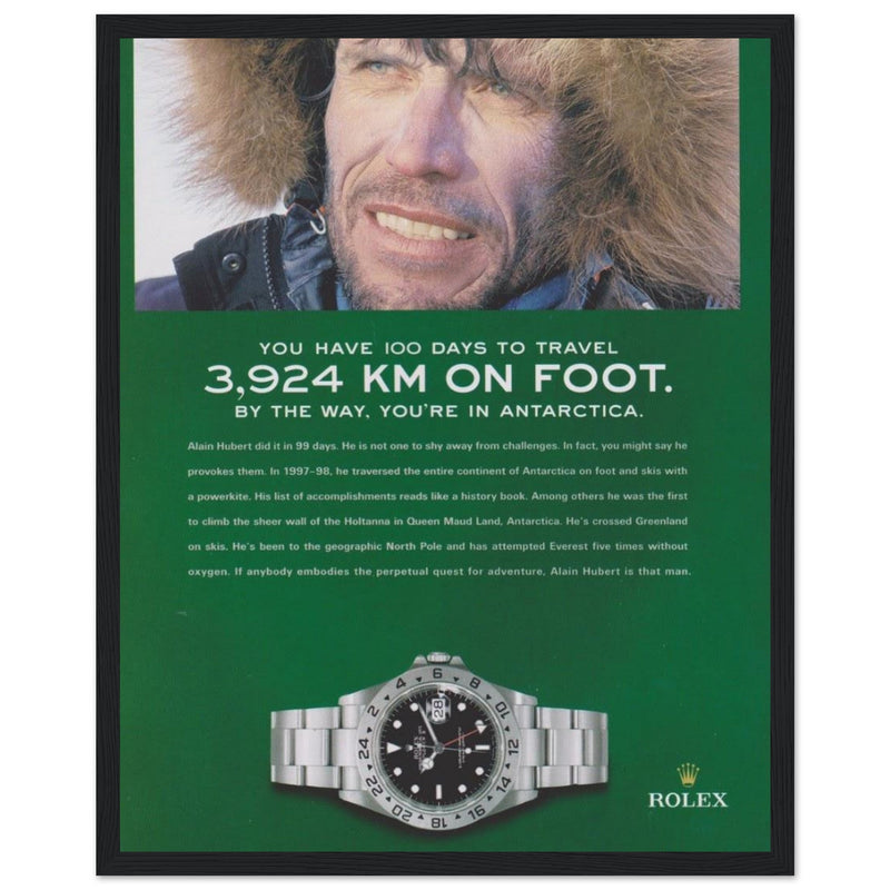 Rolex Explorer Vintage Poster Ad