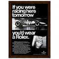 Rolex Racing Vintage Poster Ad