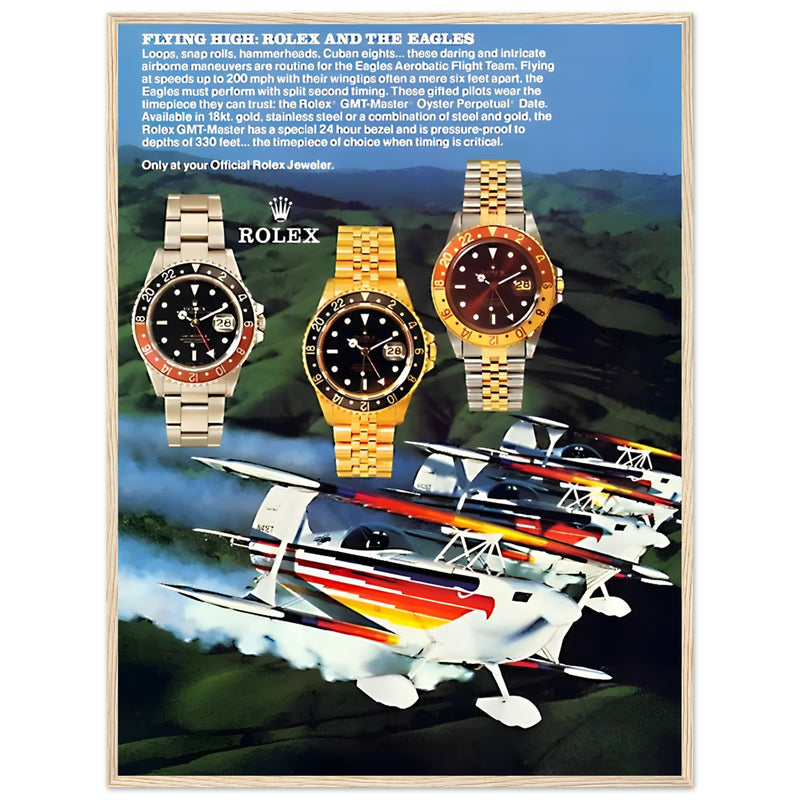 Rolex GMT Master Vintage Poster Ad