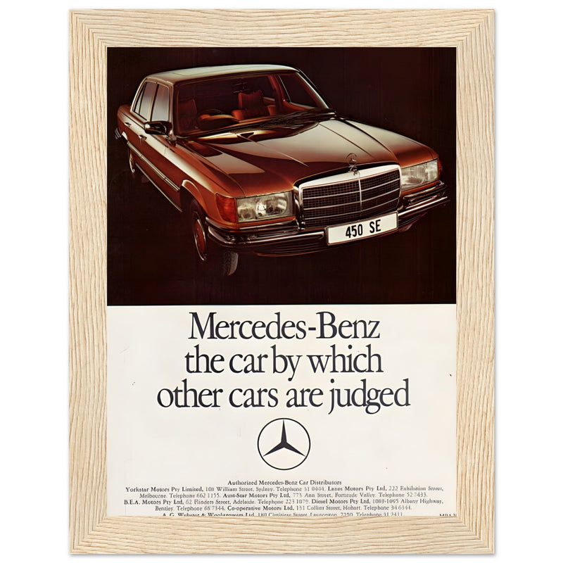 Mercedes Benz Vintage Poster Ad