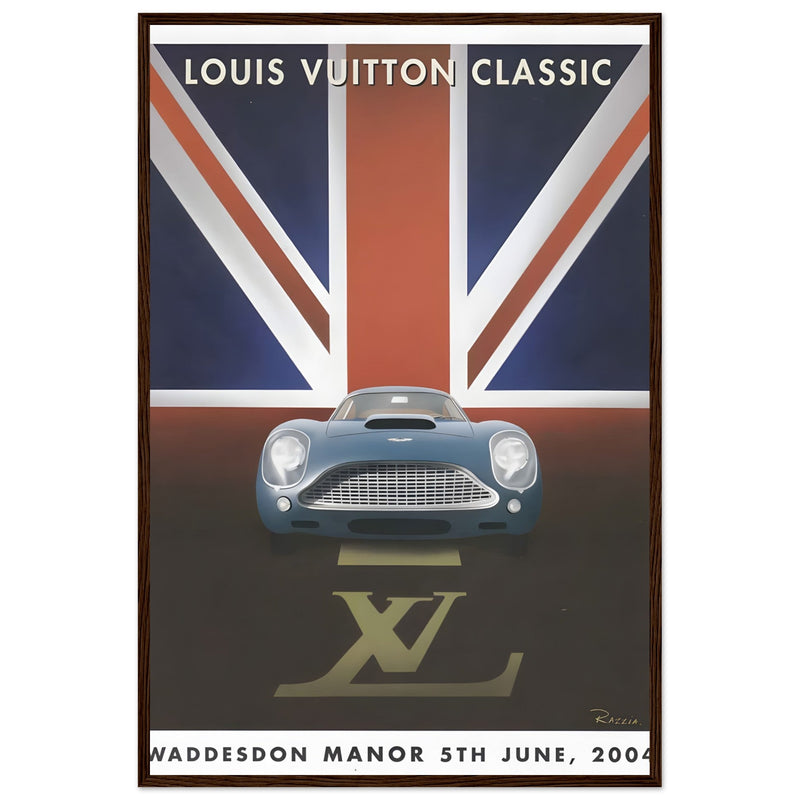 Louis Vuitton Classic Car Show Vintage Poster Ad