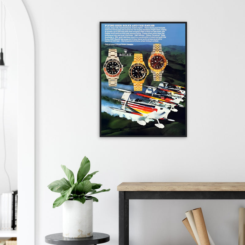 Rolex GMT Master Vintage Poster Ad