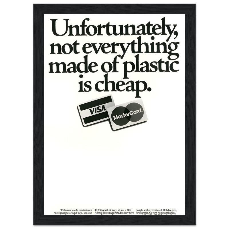 Visa Mastercard Vintage Poster