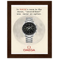 Omega Race to the Moon Vintage Poster Ad