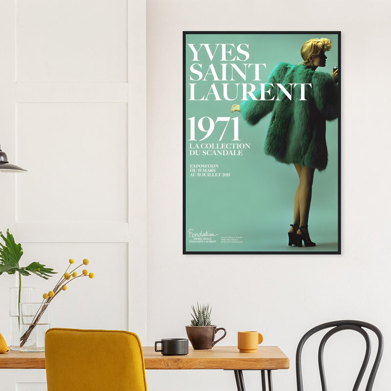 YSL 1971 Vintage Poster