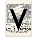 Louis Vuitton Nice, Paris Vintage Poster Ad