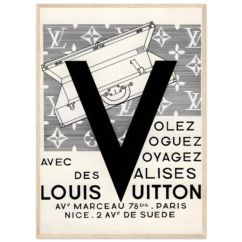 Louis Vuitton Nice, Paris Vintage Poster Ad