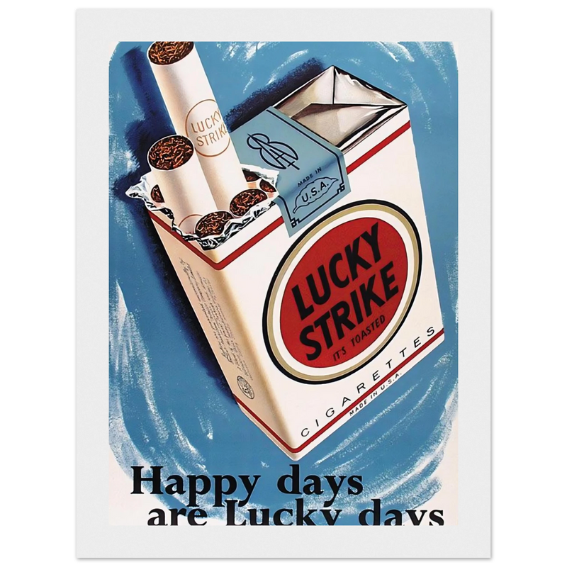 Lucky Strike Vintage Poster - Happy Days