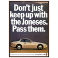 Porsche Turbo 944 Vintage Ad Poster