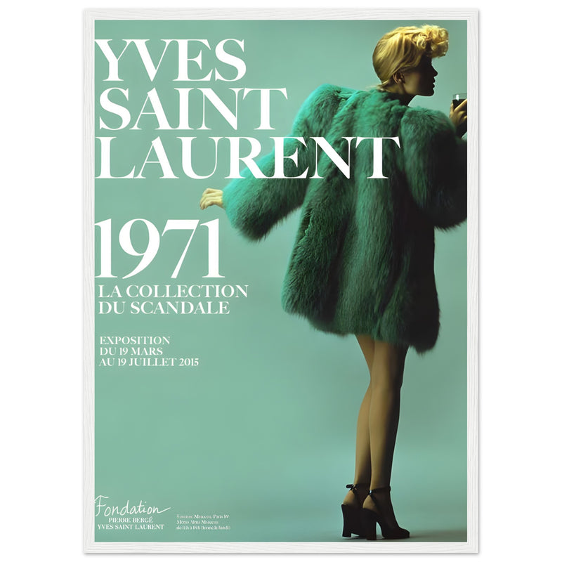 YSL 1971 Vintage Poster