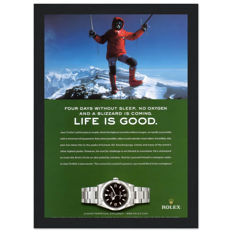 Rolex Life is Good Vintage Poster Ad