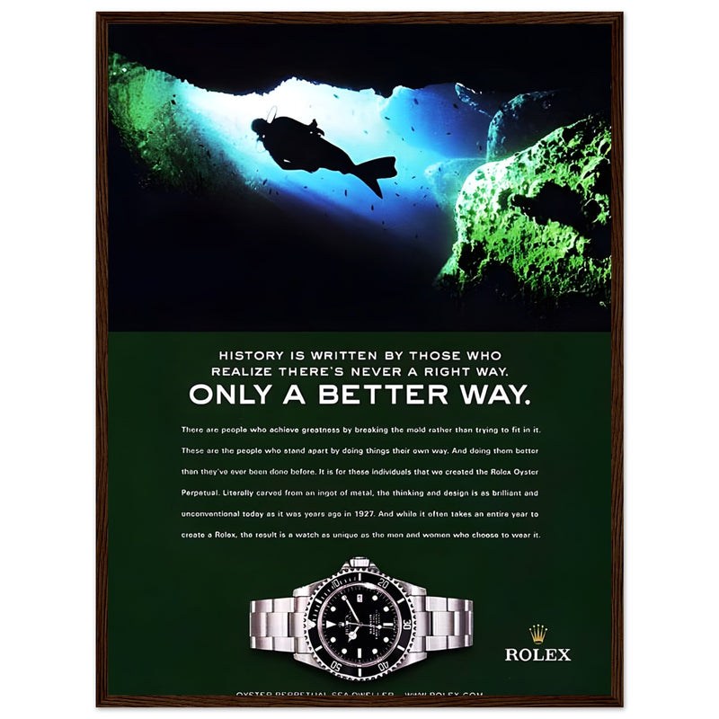 Rolex A Better Way Vintage Poster Ad