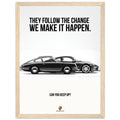 Porsche Can You Keep Up Vintage Poster Ad