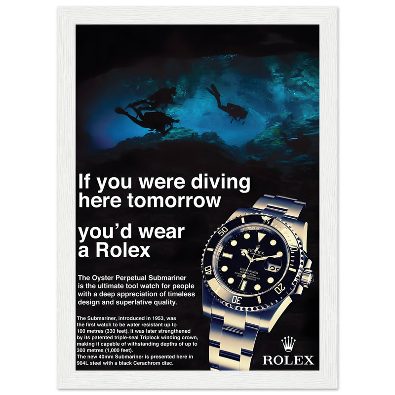 Rolex Oyster Perpetual Vintage Poster - Premium Matte