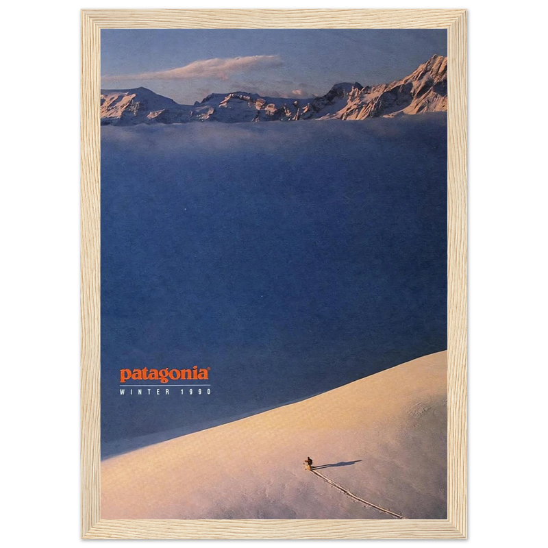 Patagonia Vintage Poster Ad - Winter 1990
