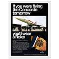 Rolex Oyster Perpetual Concorde Vintage Poster Ad