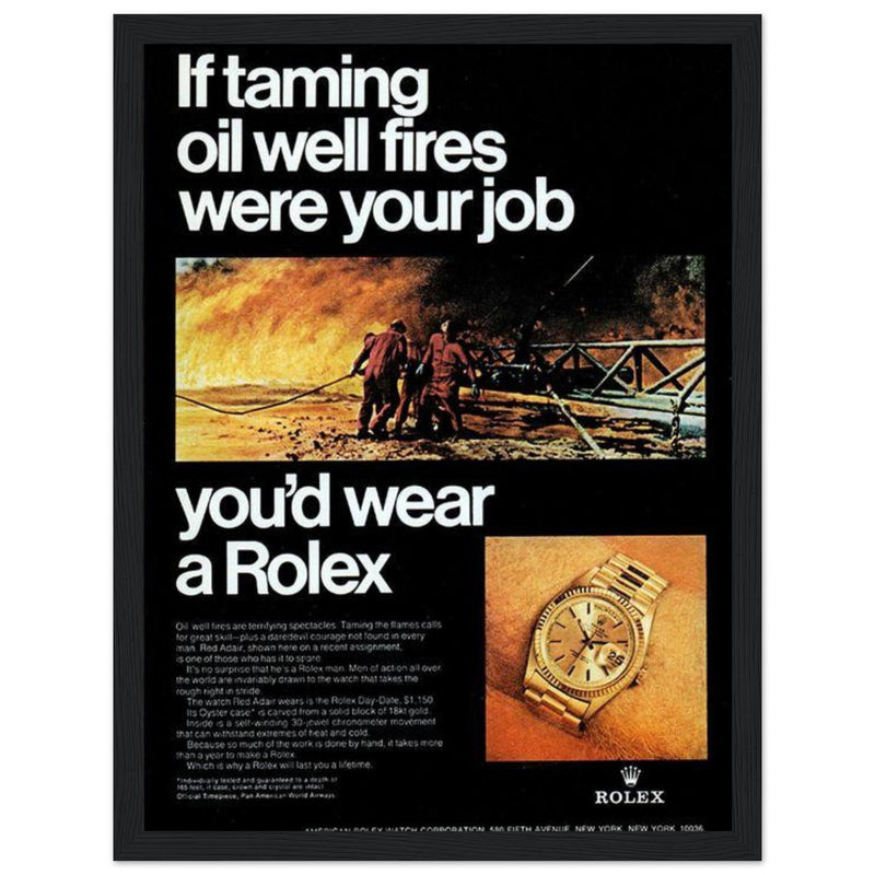 Rolex Day-Date Vintage Poster Ad