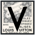 Louis Vuitton Nice, Paris Vintage Poster Ad