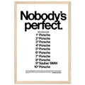 Porsche Nobody's Perfect Le Man Vintage Poster Ad